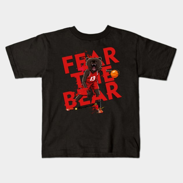 Beasts Collection: Fear the Bear Kids T-Shirt by akyanyme